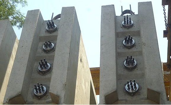 Concrete infrastructure piers